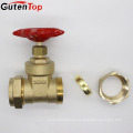 Gutentop China Proveedor 15mm-32mm Compresión Conector Válvula de Compuerta de Latón